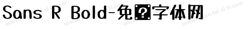 Sans R Bold字体转换